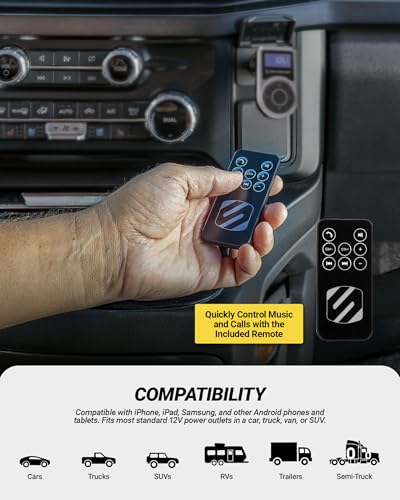 Scosche BTFMPD Universal Bluetooth Handsfree Car Kit with FM Transmitter and 18-Watt USB Car Charger, Silver - color: Black/Silver, size: Single Port, style: 18W (1 USB-C)