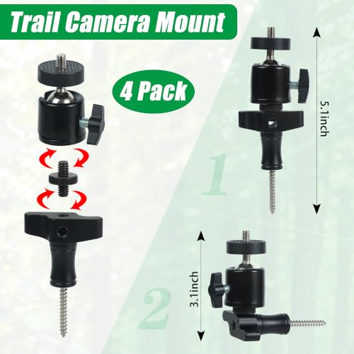 4 Pack Trail Camera Tree Mount Outdoor Camera Stand