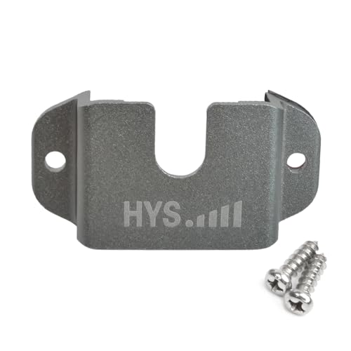 HYS Aluminium Alloy Car Mount, Speaker Mic Hanger for Truck Car CB VHF UHF - color: Gray, size: 2 Pieces