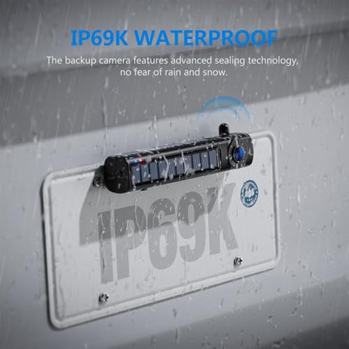 Solar Wireless Backup Camera Auto On Off with 1080P 5" IPS Monitor - size: 5"-1 Camera