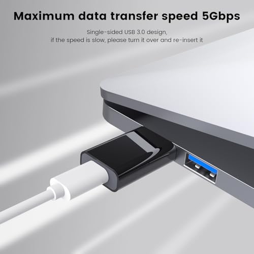 MOSWAG USB-C to USB Adapter, 5Gbps 3A, MagSafe, Phone, 2 Pack Black - color: Black, size: 2 pack