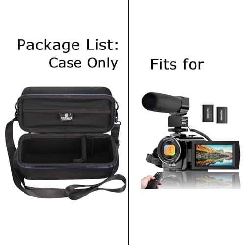 Tourmate Hard Storage Case for ALSONE Video Camera - Travel Case for Recorder FHD 1080P 24.0MP 3.0 Inch(Only Box)