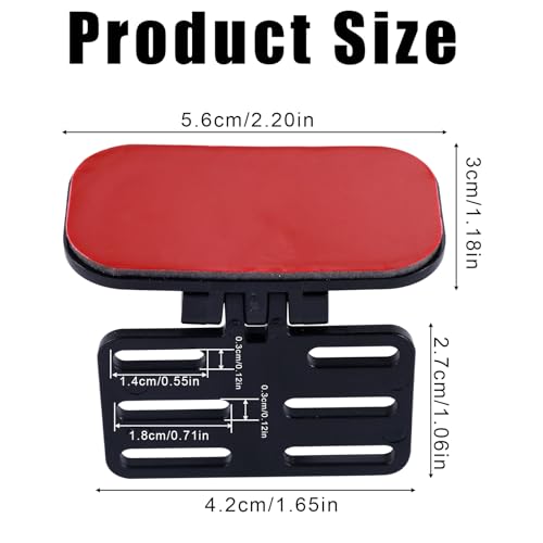 2pcs Rear Camera Holder, Adhesive Backup Camera Mount Dash Cam Mirror Mount Rear View Camera Bracket Reverse Camera Holder Rear Window Bracket, Easy to Install