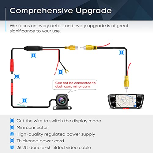 PixelMan Backup Camera,Rear View Reversing Camera for Car Truck SUV RV