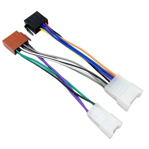 16Pin Aftermarket Radio Wiring Harness for Toyota Tacoma 2005-2020, RAV4 1996-2009, Tundra 2004-2018, Subaru 2010-2019, 16-Pin ISO Radio Wire Cable Car Stereo Power Speaker Adapter - style: 8+8P-2xConnector for Toyota