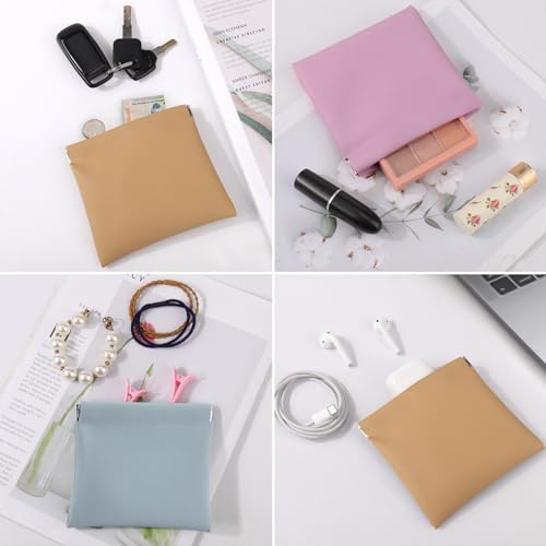 BUSOHA 3 PCS Small Makeup Bags for Purse - Coin Purse for Women - color: 3 PCS - Mixed Colors