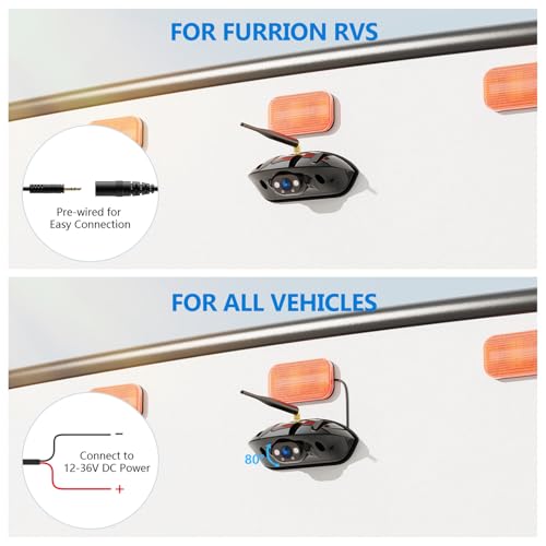 Wireless RV Backup Camera System for Furrion Pre-Wired RVs Trailer - size: 7 inch - 1 Cam