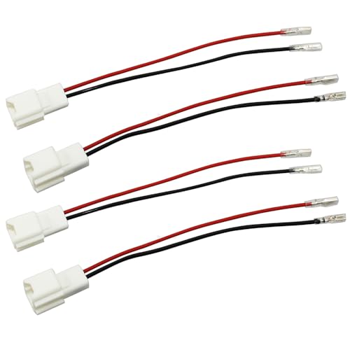 4PCS Car Door Speaker Wiring Harness Adapter Connector Plug Compatible with Nissan Sentra Altima Rogue 2004-2019, Infiniti M35 G35 Q40 G25 QX70 2006-2018