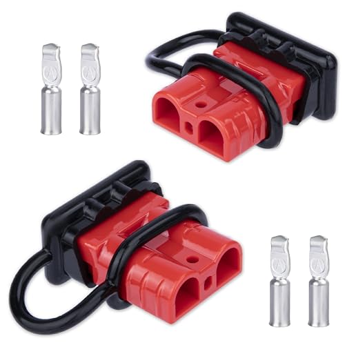 BFXM 2Pack 50 Amp Battery Quick Connect Compatible with Anderson Connector - color: 50Amp*2