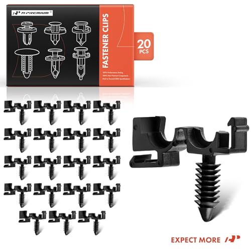 A-Premium 20PCS Wire Cable Loom Routing Retainer Clips Compatible with GM