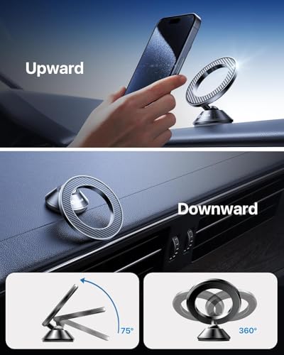 andobil for Magsafe Car Mount Compact Magnetic Phone Holder for Car Dash - style: Dashboard
