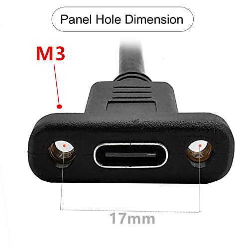 90 Degree Left & Right Angled USB-C USB 3.1 Type C Male to Female Extension Data Cable 30cm - style: Right Angled