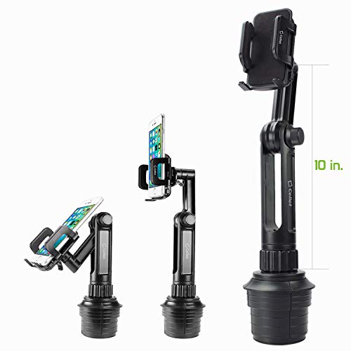 Cellet Car Phone Holder Mount, Car Cup Phone Holder Mount, Compatible with Apple iPhones, Samsung Galaxy Smartphones, Motorola Moto Google Pixel (Fits for Tesla Model 3 Y S X) Extra Long Neck - style: Height - 13 in