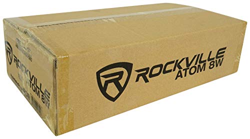 Rockville Atom 8W White 8-Channel Marine/Boat Amplifier Amp - color: White