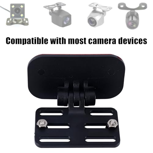 2pcs Rear Camera Holder, Adhesive Backup Camera Mount Dash Cam Mirror Mount Rear View Camera Bracket Reverse Camera Holder Rear Window Bracket, Easy to Install