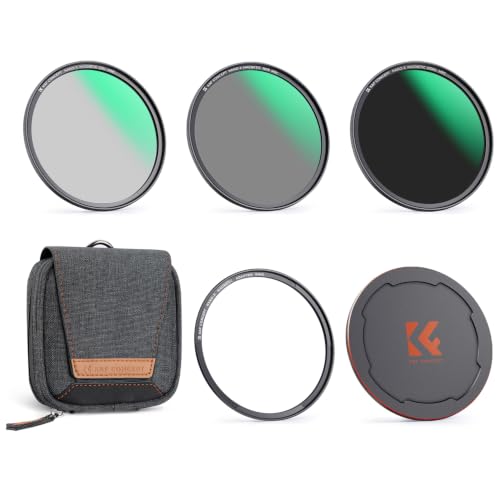K&F CONCEPT 82mm Magnetic Filter CPL+ND8+ND64+Magnetic Basic Ring+Lens Cap - size: 82mm