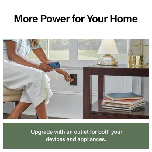 Legrand Pass & Seymour Radiant 15 Amp Wall Power Outlet with 3.1 Amp USB Charger, Black - style: Without Wall Plate