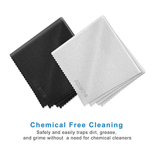 10 Pack Microfiber Cleaning Cloth for Glasses Large, Eye Glass Clean Cloths for Cleaning Lenses, Glasses, Screens, Cameras, Cell Phone, Eyeglasses, LCD TV Screens, Tablets … - size: 12 x 14 in / 10 x 12 in / 6 x 7 in