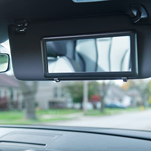 Custom Accessories Deluxe Sun Visor Mirror, 4” x 9”