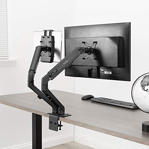 VIVO Universal VESA Mount Adapter for Tablets, 2-in-1 Laptops, & 15.6 inch Portable Monitors, Max VESA 100x100, Adjustable Laptop Holder, Black, MOUNT-UVM02 - size: up to 15.6" monitors + VESA mount