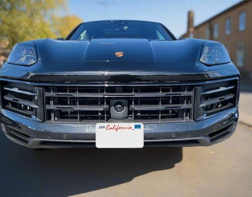 STO N SHO License Plate Bracket Made for 2024-2025 Porsche Cayenne/Cayenne S with Adaptive Cruise Control (Without SportDesign Package)