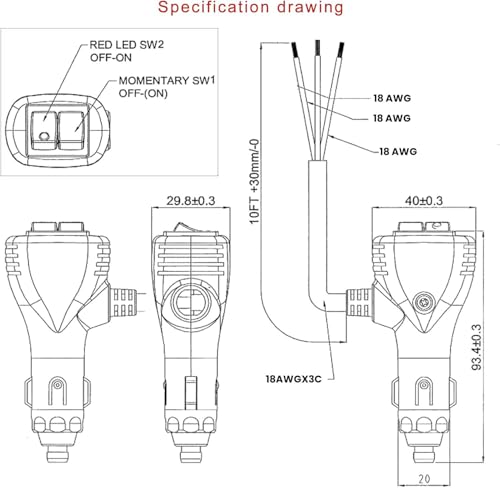 12V Heavy Duty On/Off Toggle Switch