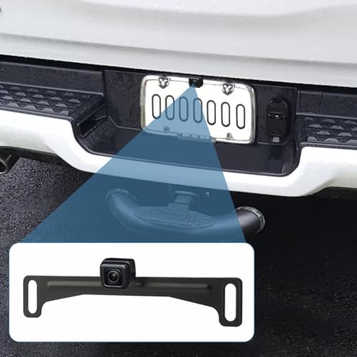 2 Pcs Car Rear View Camera License Plate Bracket, Backup Camera Mount
