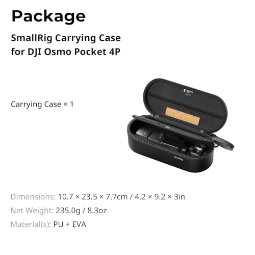 SMALLRIG Protective Carrying Case for DJI Osmo Pocket 4P, Portable Hard Bag - style: For Pocket 4p