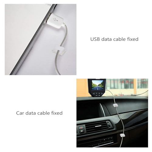 80Pcs Led Strip Light Clip White Self Adhesive Mounts for 10mm Light Strip - color: White, size: 10 mm