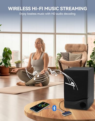 Bluetooth 5.3 AUX Receiver for Car, LED Screen, Noise Cancelling