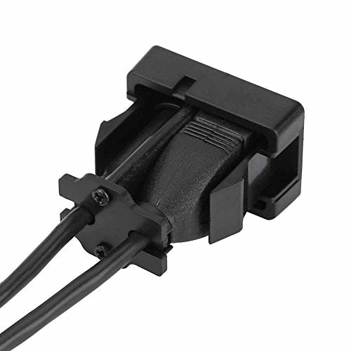 USB and 3.5mm Car Mount Panel, Lightweight Portable Flush Mount Dash Extension Cable with High Speed Data Transfer, for Most Vehicles Audio Devices