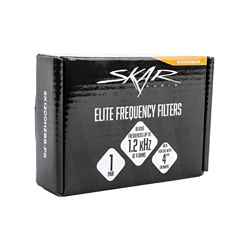 Skar Audio SK1200HZBB-PR Elite Frequency Filters - Eliminates Frequencies 0-1.2 kHz at 4 Ohms - Pair - size: 0-1.2 kHz at 4 Ohms