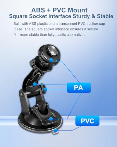 Windshield Suction Mount for Backup Camera Display Monitor