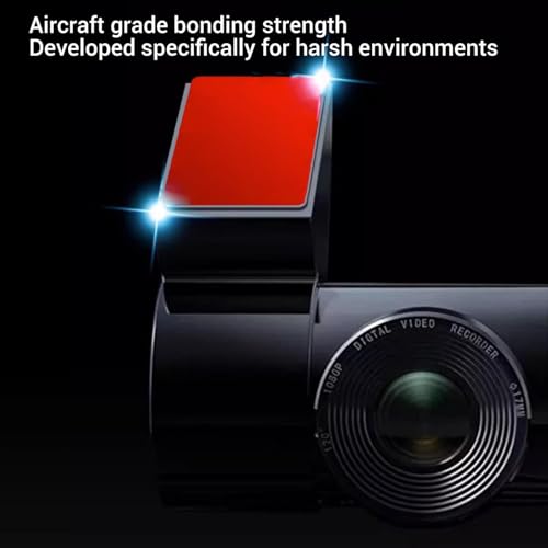Dashcam Mount Adhesive Pads, 5pcs Square Heat Proof Powerful Double Sided Stickers with Flat Mounting for Curved Textured Surfaces (#1) - size: #1