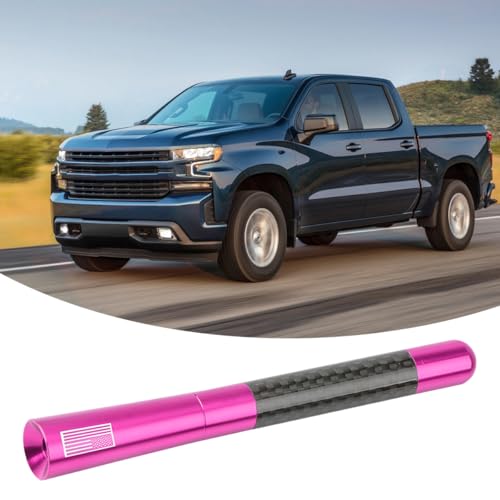 BESULEN 4.7 Inch Car Short Antenna, American Flag Design, Pink - color: Pink, size: 4.7 Inch