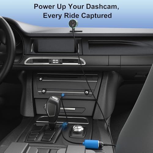 J&D USB C Male to 12V Car Cigarette Lighter Socket Female Converter Cable, 12V 18W Power Cable for Dash Cam, GPS, Car LED Light Strips, Blue, 3 ft - color: Blue, size: 3 ft