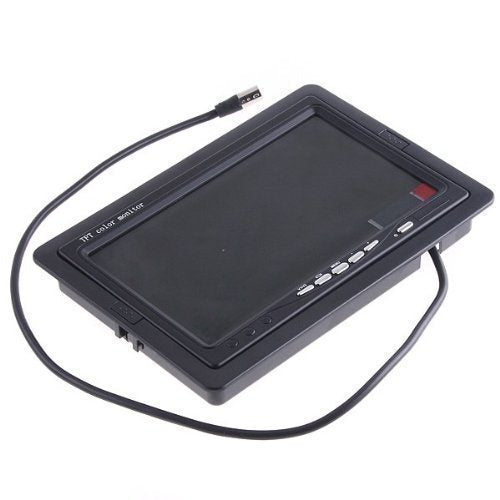 BW 7 inch High Resolution 800 * 480 TFT Color LCD Car Rear View Camera Monitor Support Rotating The Screen and 2 AV Inputs
