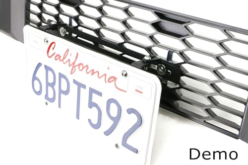 iJDMTOY Grille Mesh License Plate Relocator Kit for Honda 2012-17 Accord
