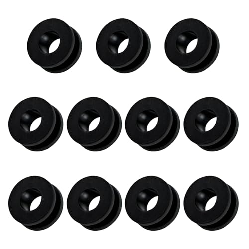 M6 Rubber Grommets Kit for Motorcycle Fairing, 10PCS Rubber Grommet Bushings Compatible with Yamaha Honda Kawasaki Suzuki, ATV Body Panel & Cowling Mount Replacement