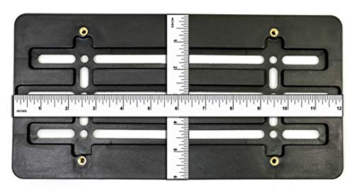 Universal Front License Plate Tag Holder Mounting Mount Relocator Adapter Bumper Bracket for AUTO CAR Truck Van SUV Golf CART NEW (2 Screws 4 Bolts & 4 Built in Nuts - Included !!)