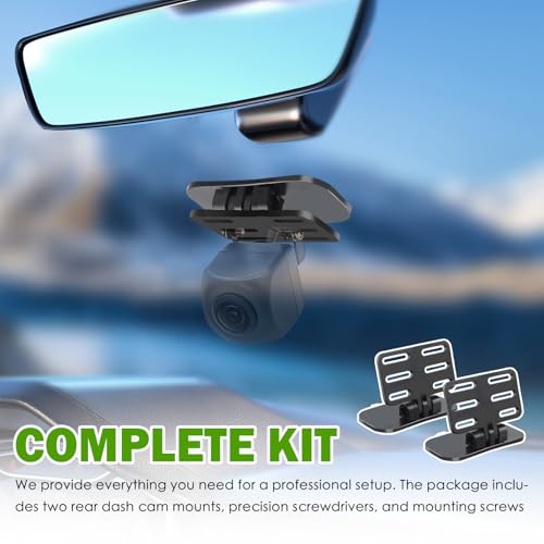 2 Set Car Backup Camera Mount,180° Adjustable Car Rear Dash Cam Mount