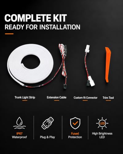 Trunk LED Light Strip for Toyota RAV4 2022-2025, Cool White Cargo Light - color: 2022-2025 RAV4(White)
