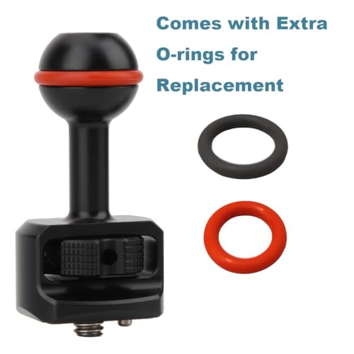 20mm Ball to 1/4"-20 Camera Screw Adapter for Bulletpoint Mounting Solutions and Camera Rigs, Compatible with SmallRig Camera Cages, Magic Arms, with ARRI Retractable Locating Pins
