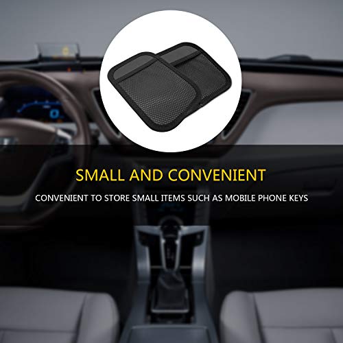 INNOLIFE Car Net Pocket Side Clutter Scattered Storage Phone Holder Strong Paste Organizer 8"x5.75"(1pcs L+1 pcs S) - size: 1 Large+1 Small