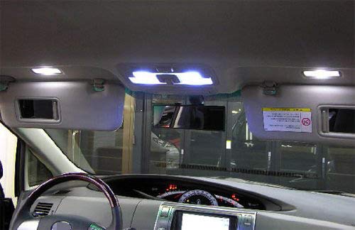 iJDMTOY 6-SMD 6411 C5W Sun Visor Vanity Mirror Replacement Bulbs, Xenon White