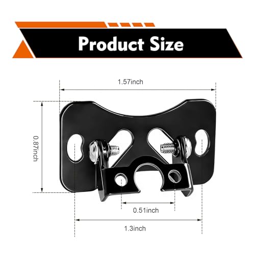 3 PCS Car Rear Camera Mount, Metal Adjustable Backup Camera Bracket, Stable Windshield Dash Cam Camera Replacement Stand for 13mm Screw, Universal for Most Cars (Black)