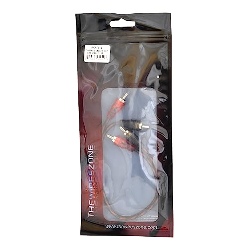 The Wires Zone 1ft 2-Channels Male-to-Male Twisted Pair OFC RCA Interconnect Cable - size: 1 ft