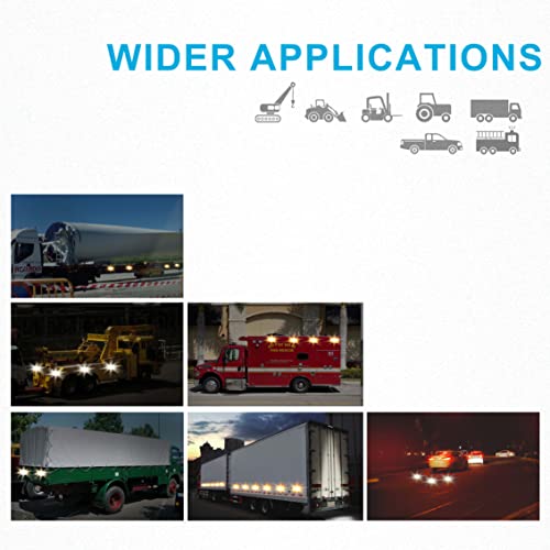 Agrieyes W02 Magnetic Flashing Lights, Wireless Strobe Lights, Amber/White - color: Amber/White