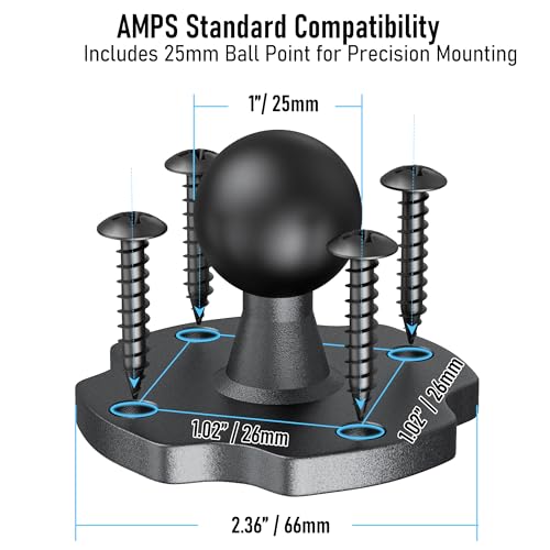 Aluminum Heavy Duty Tablet Mount Car Holder Dashboard for Truck and Vehicle - size: 4.7"-12.9" - 2 arm mount