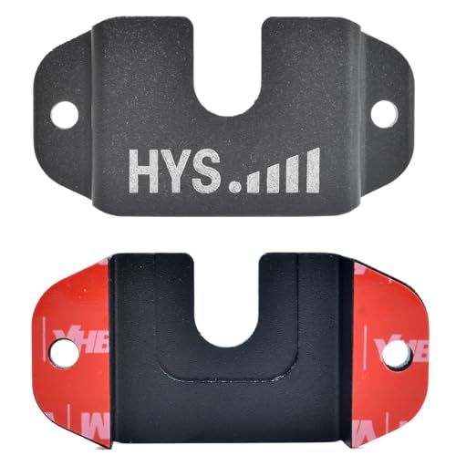 HYS Single Side CB VHF UHF Radio&Mic Hanger Mount w/Screw for Car Truck - color: Black, size: 1 Piece